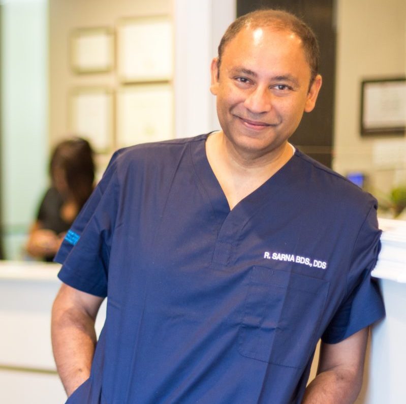Doctor of Dental Surgery
Dr. Raju Sarna, a UCSF graduate, completed his AEGD at UCLA, serving as a Preceptor in the clinic. He holds Fellowships with the International Congress of Oral Implantology, International Association for Orthodontics, and Academy of General Dentistry. Specializing in implant-assisted dental rehabilitation and aesthetics, Dr. Sarna runs a boutique practice in Milton. With expertise in implant surgery, sinus lifts, and grafts, he prioritizes continuing education, including courses at LVI, ImplantDentistry, and Meisinger.